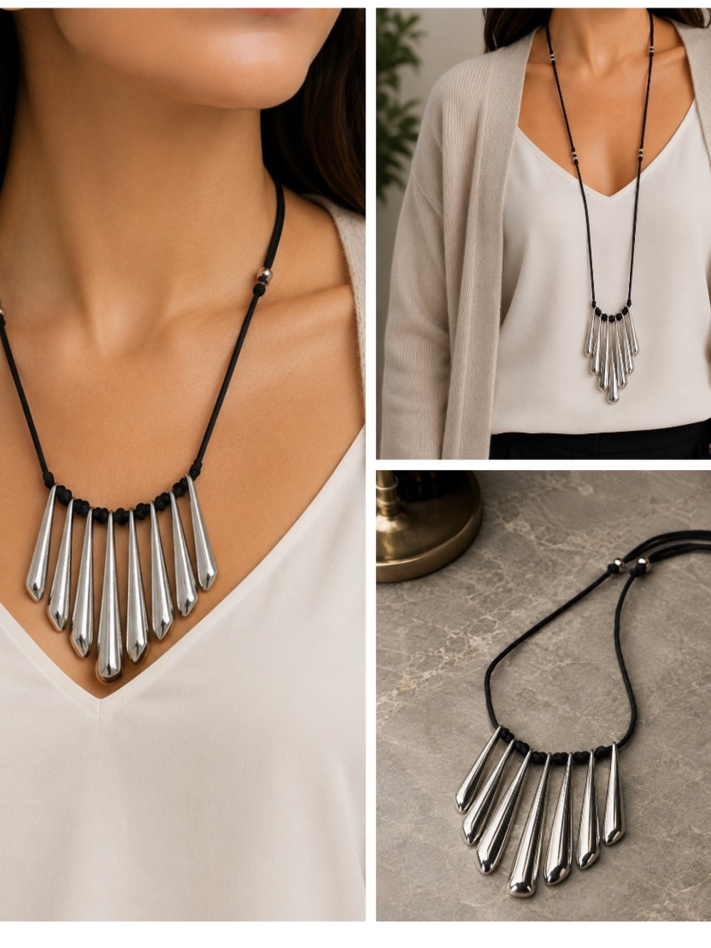 J. Jill Adjustable Statement Necklace (LR111/3)